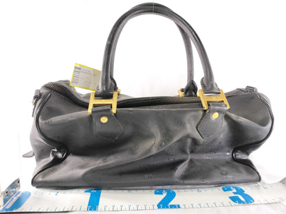 MCM Nylon x Leather Black Boston Bag Boston Bag