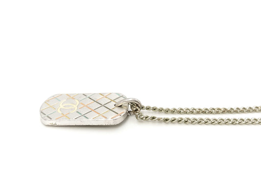 CHANEL Coco Mark Matelasse 05P Necklace