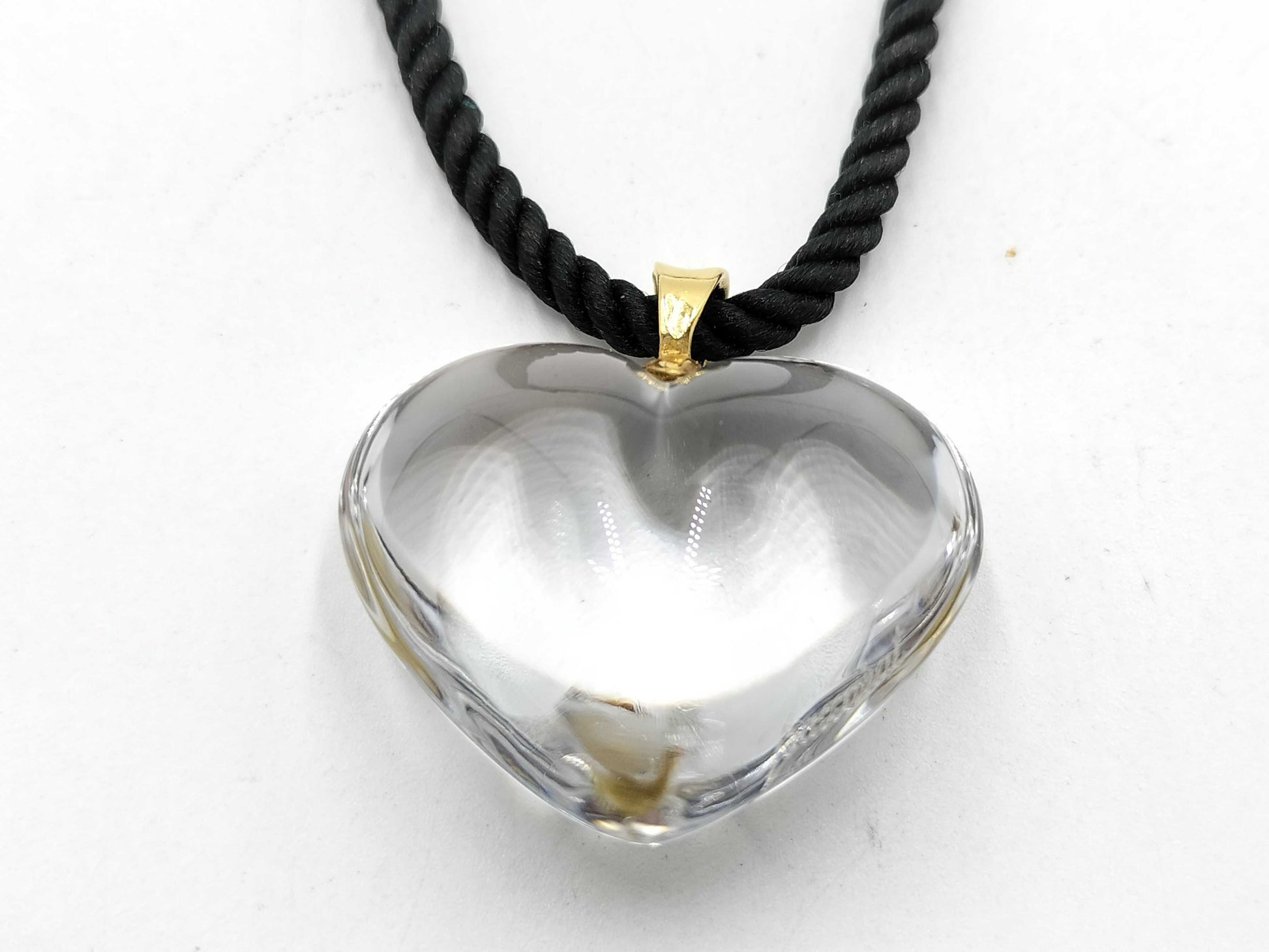 Baccarat Clear Heart Necklace