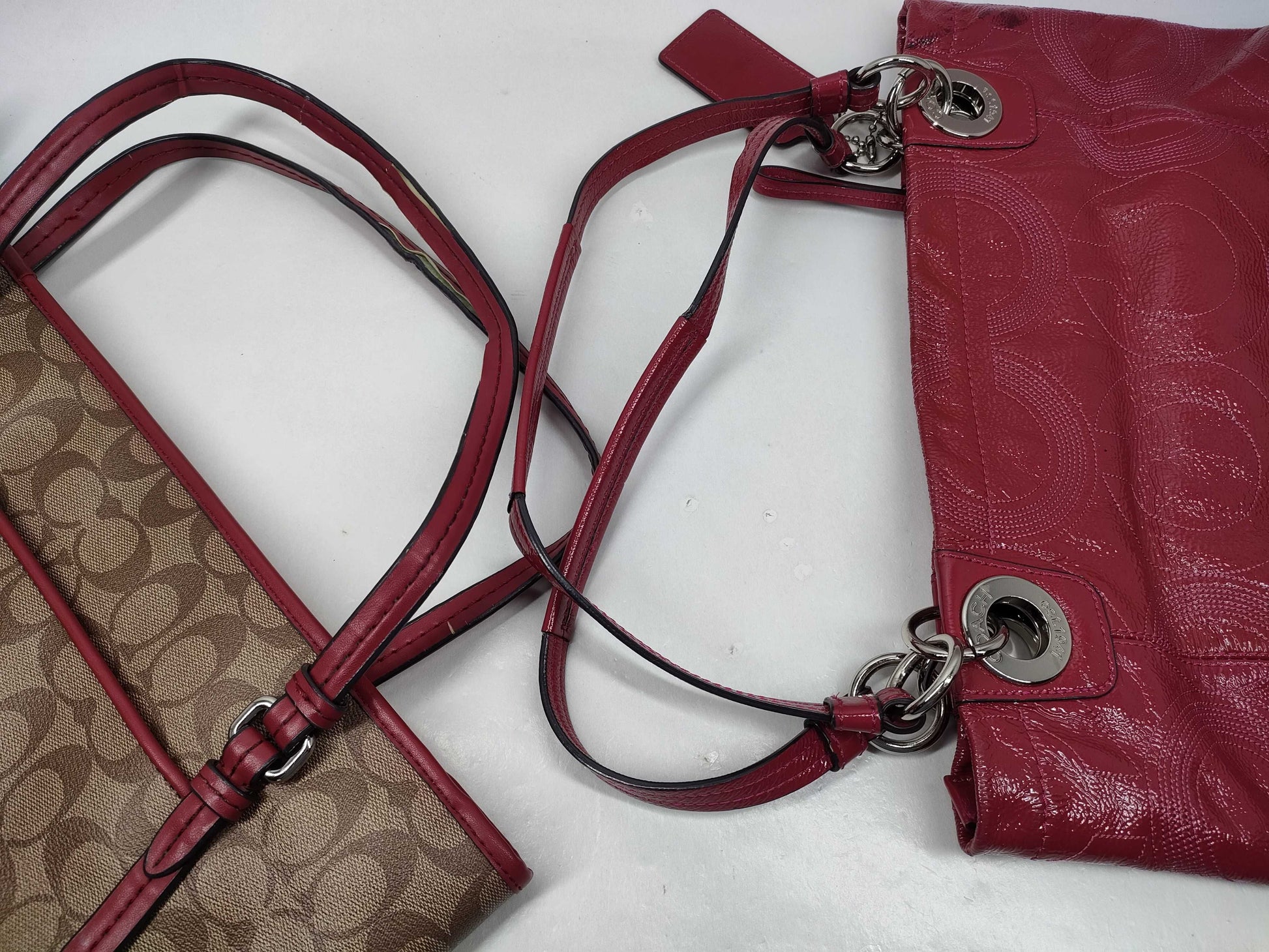 COACH Signature Bag/Pouch Set of 4 Tote Bags