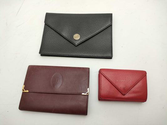 BALENCIAGA Balenciaga, Bulgari, Cartier/Wallet and Pouch 3-Piece Set Wallet