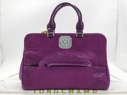 LONG CHAMP embossed handbag