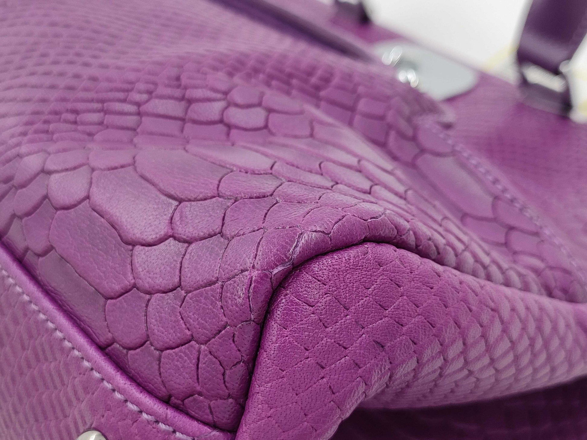 LONG CHAMP embossed handbag