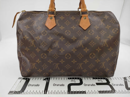 LOUIS VUITTON Monogram M41107 Speedy 35 Boston Bag