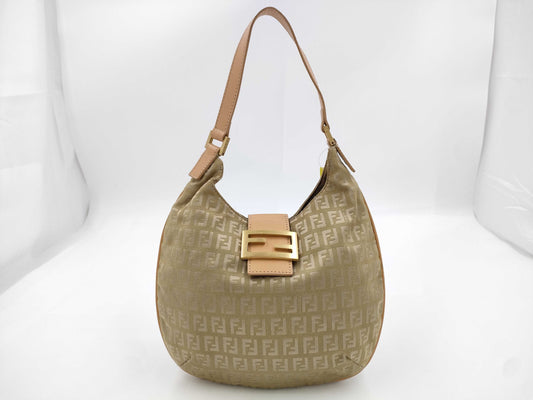 FENDI Zucca pattern one-shoulder handbag with Mamma hardware