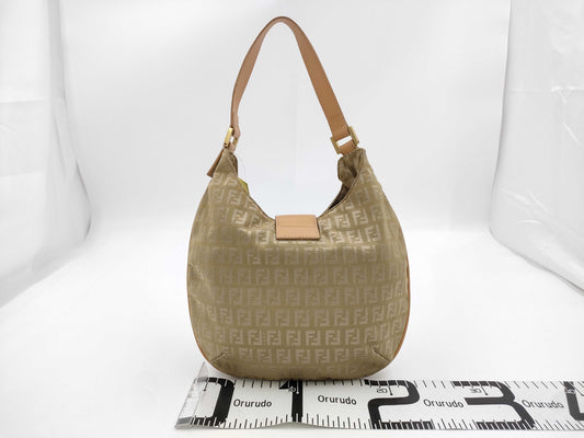 FENDI Zucca pattern one-shoulder handbag with Mamma hardware