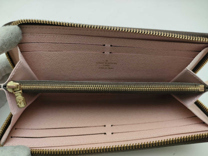 LOUIS VUITTON Damier N41626 Portefeuille Clemence Rose Ballerine Wallet