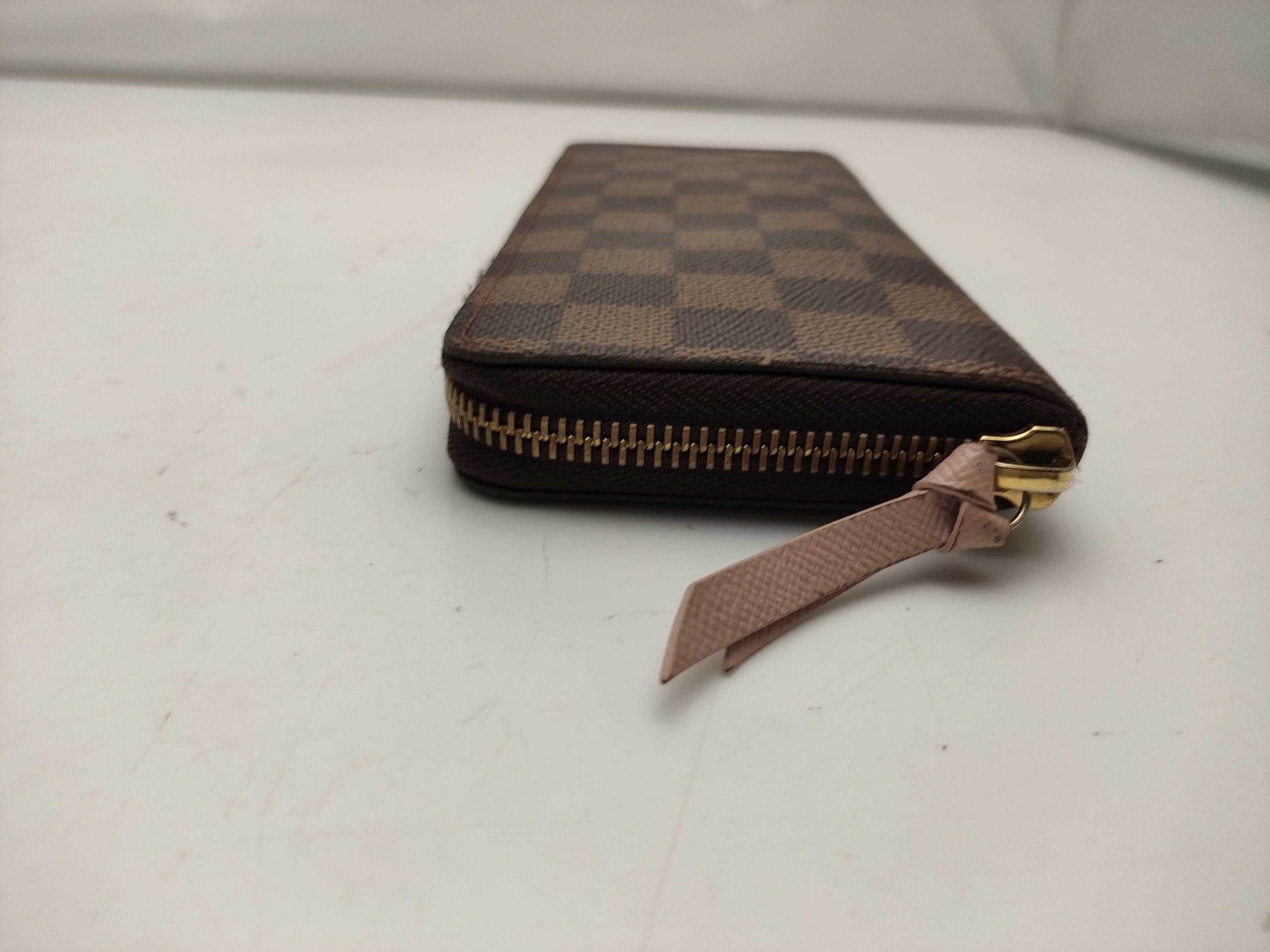 LOUIS VUITTON Damier N41626 Portefeuille Clemence Rose Ballerine Wallet