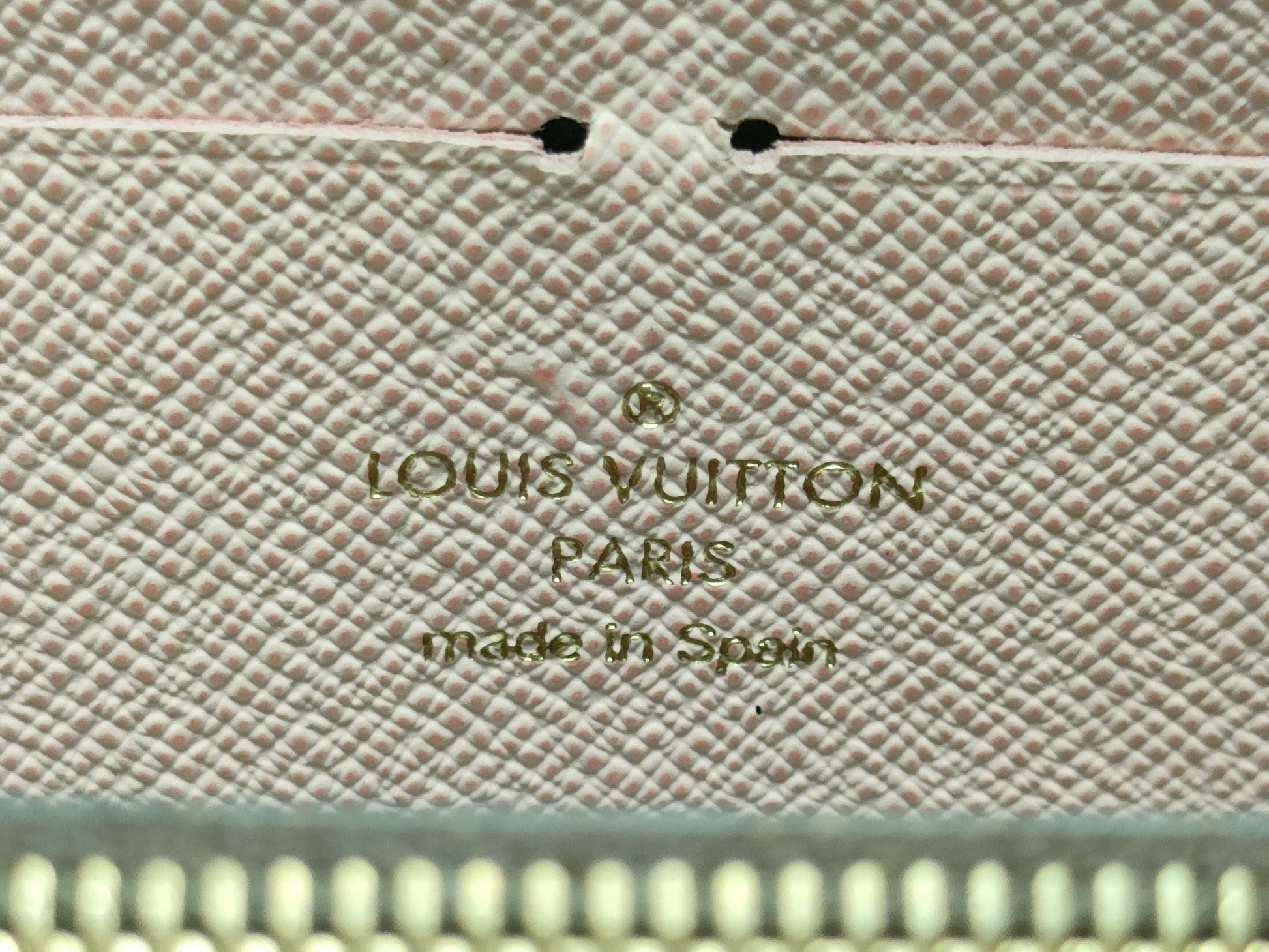 LOUIS VUITTON Damier N41626 Portefeuille Clemence Rose Ballerine Wallet