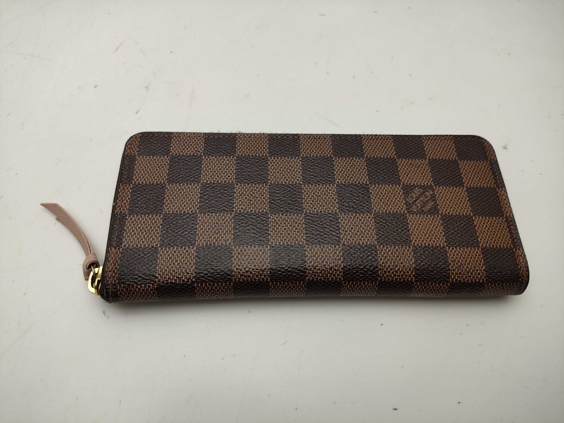 LOUIS VUITTON Damier N41626 Portefeuille Clemence Rose Ballerine Wallet