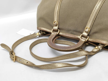 PRADA Jacquard 2-way Tote Shoulder Bag with White Tag