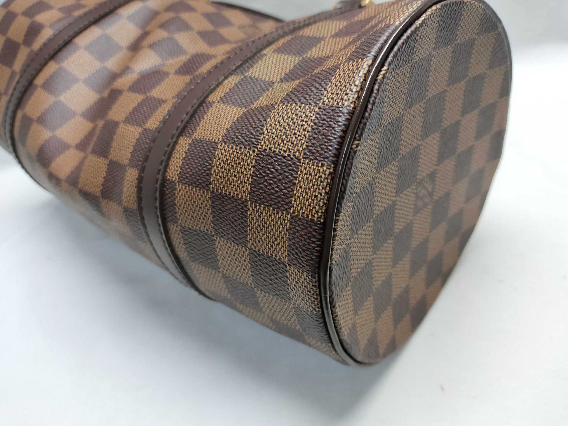 LOUIS VUITTON MB1024 Damier Papillon 30 Handbag with Pouch