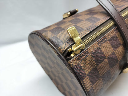 LOUIS VUITTON MB1024 Damier Papillon 30 Handbag with Pouch