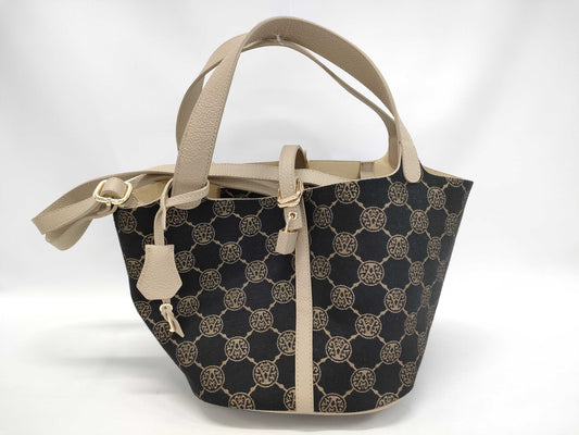 Ancoquine 2-way all-over print handbag