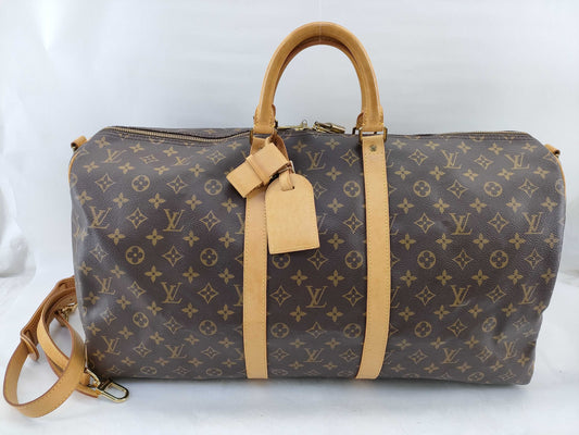 LOUIS VUITTON M41414 Monogram M41414 Keepall Bandouliere 55 Boston Bag