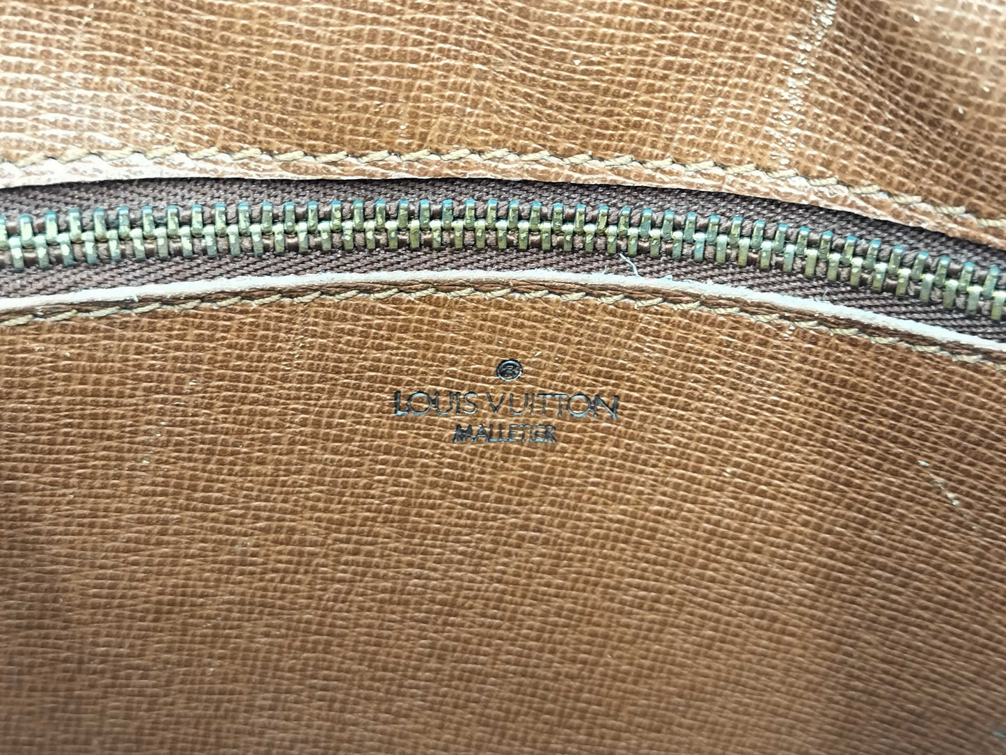LOUIS VUITTON Epi Jeune Fille/MALLETIR engraved shoulder bag