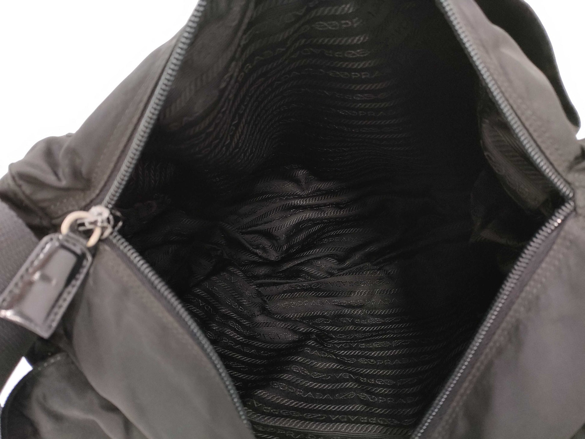 PRADA nylon messenger shoulder bag