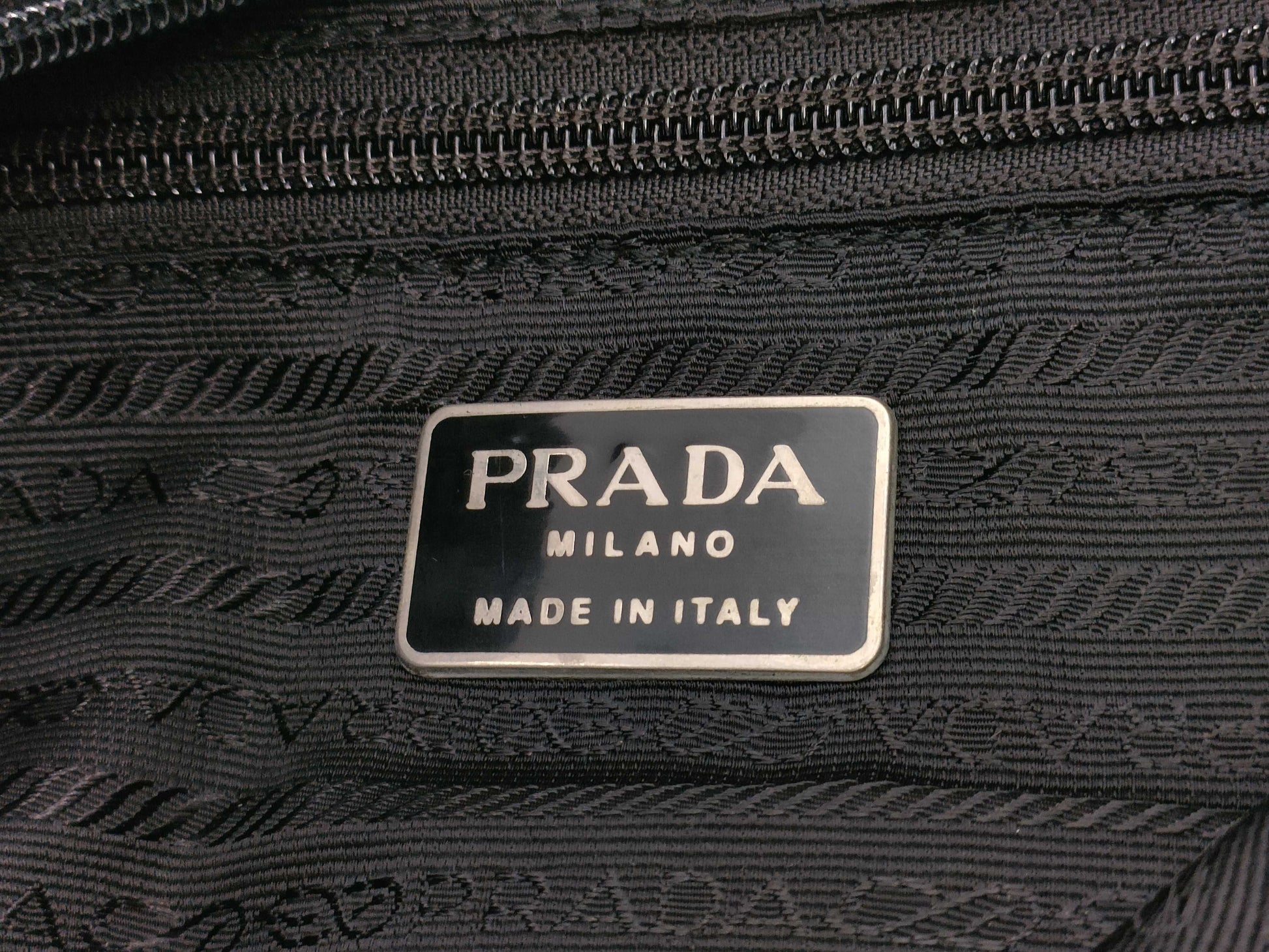 PRADA nylon messenger shoulder bag