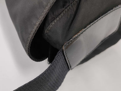 PRADA nylon messenger shoulder bag