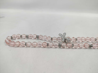 CHANEL B23S Ribbon Bead Necklace Long Necklace