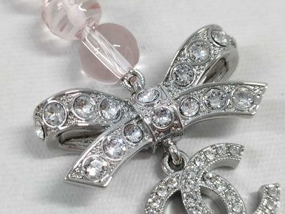 CHANEL B23S Ribbon Bead Necklace Long Necklace