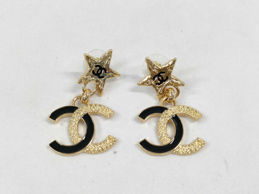 CHANEL B24P Coco Mark Star Earrings