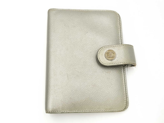 CHANEL Silver Notebook Cover