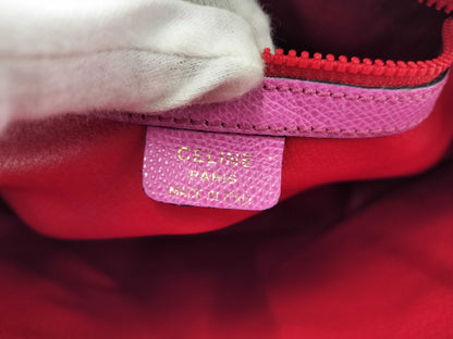 CELINE Handbag Leather Pink Handbag