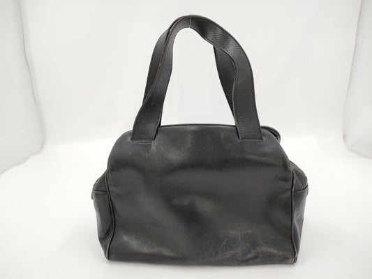 CELINE Leather Hand Black Handbag
