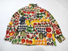 GUCCI 100% Silk Shirt with Fruit Pattern