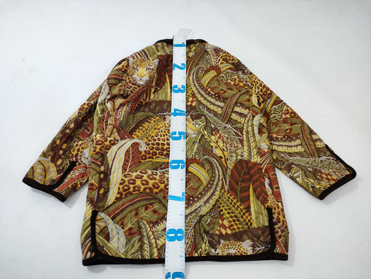 Salvatore Ferragamo Animal Print Quilted Coat