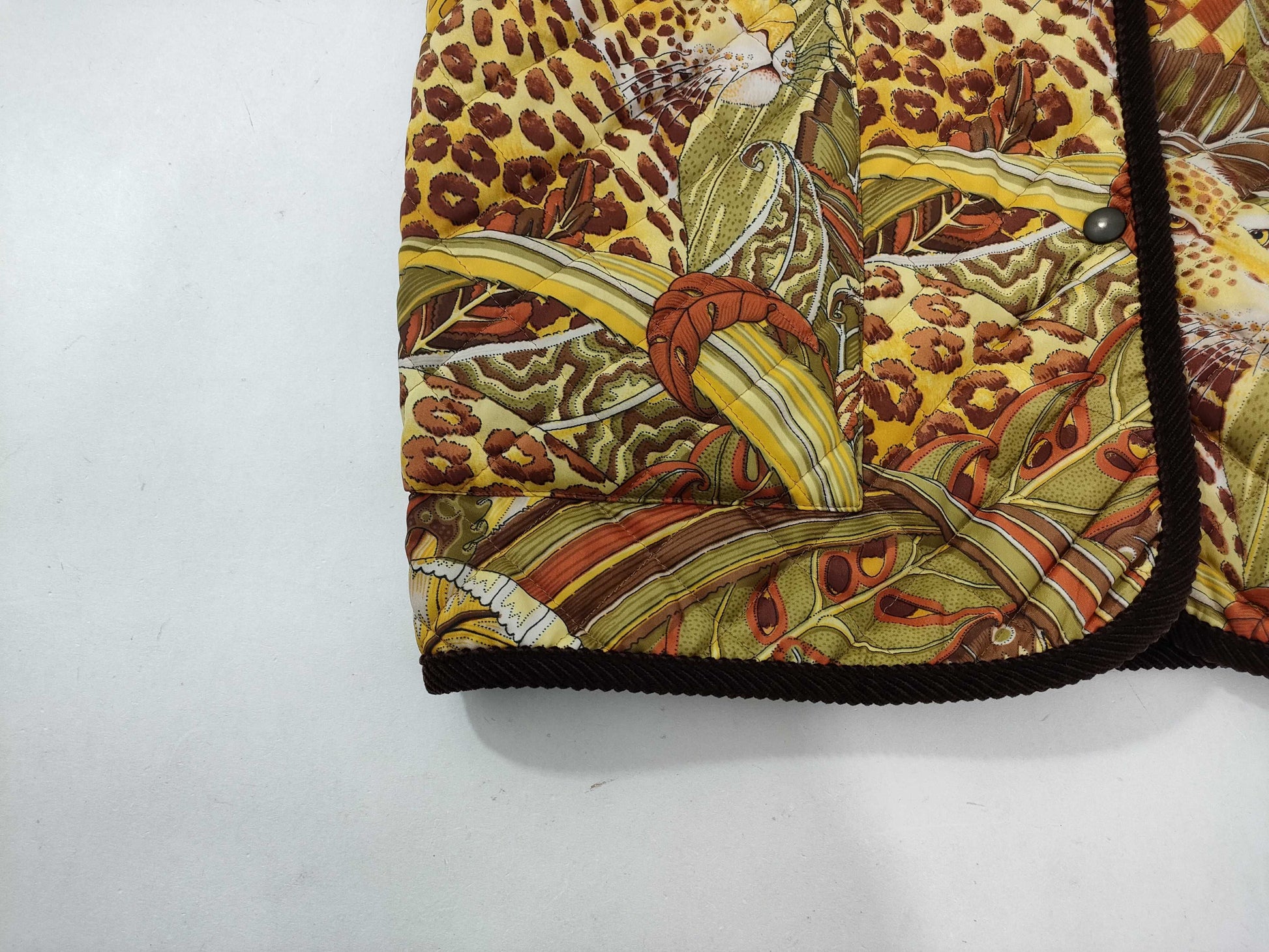 Salvatore Ferragamo Animal Print Quilted Coat