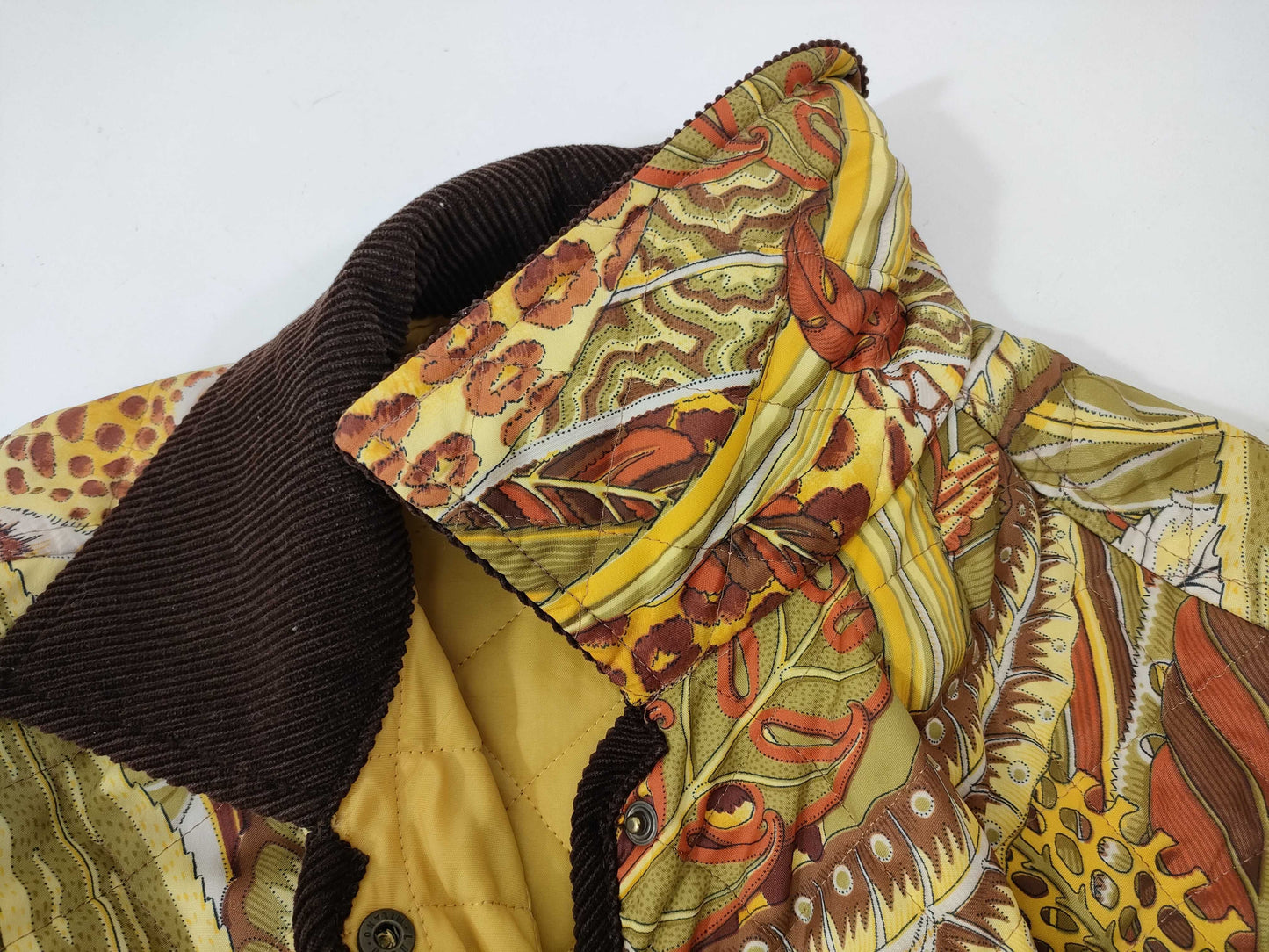 Salvatore Ferragamo Animal Print Quilted Coat