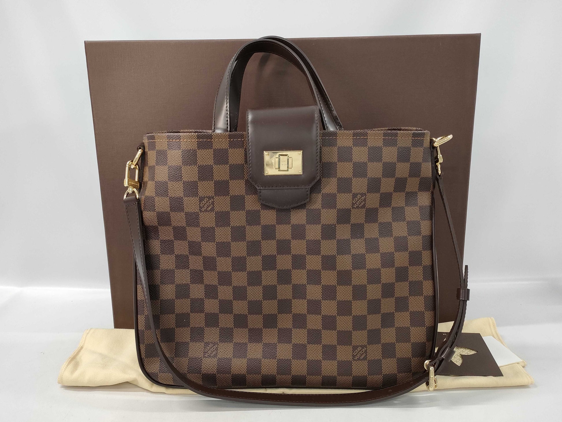 LOUIS VUITTON Damier Cabas Roseberry Handbag