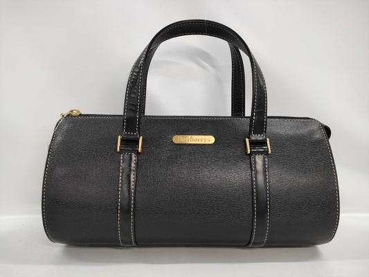BURBERRY Cylindrical Leather Bag Handbag
