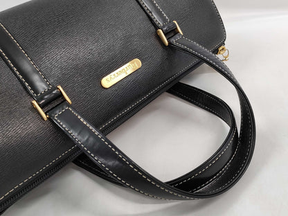 BURBERRY Cylindrical Leather Bag Handbag