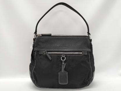 PRADA nylon and leather one-shoulder shoulder bag