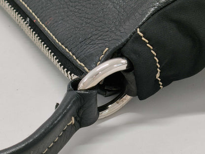 PRADA nylon and leather one-shoulder shoulder bag