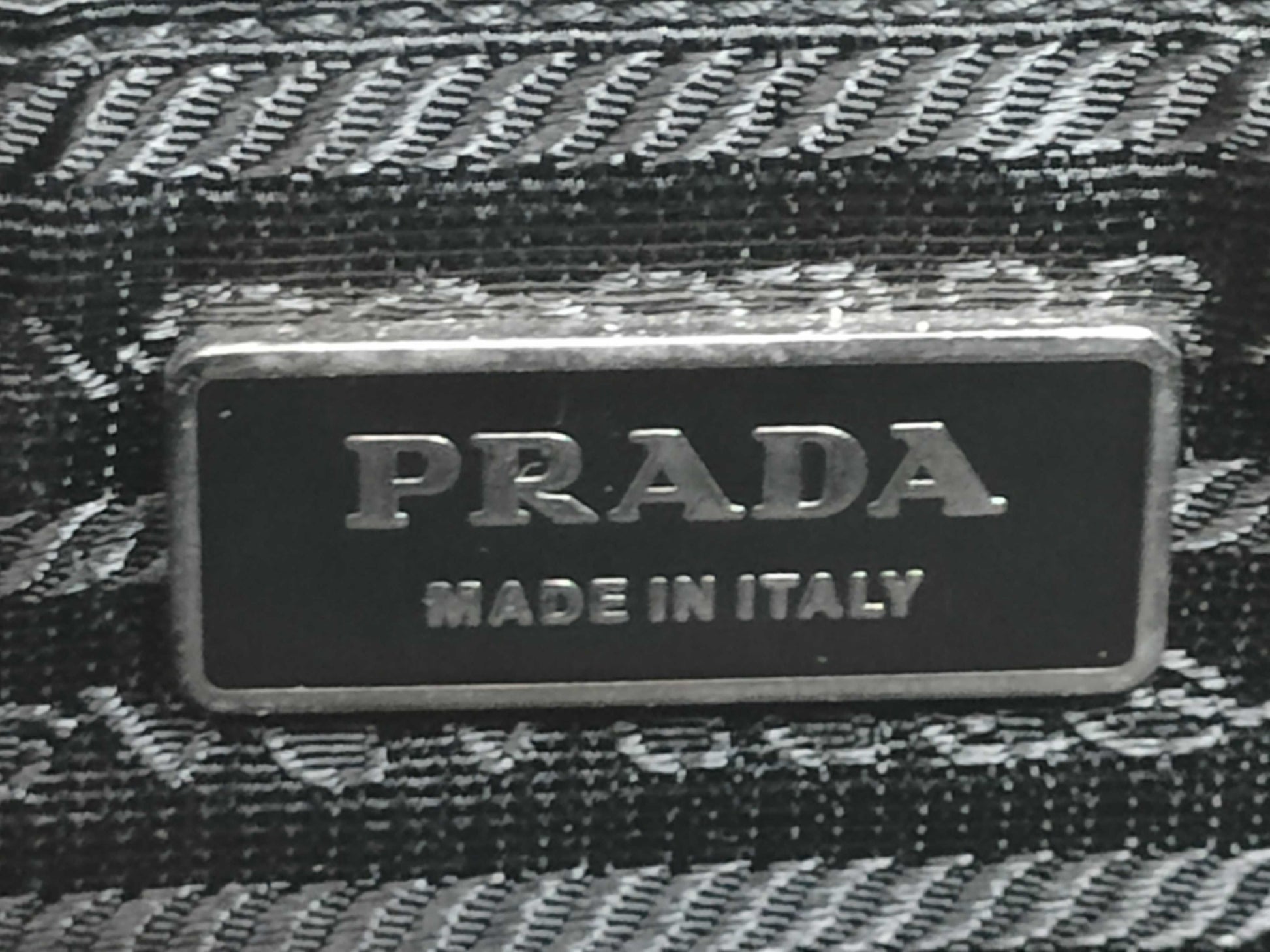 PRADA nylon and leather one-shoulder shoulder bag
