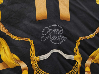 HERMES Carré 90 Crano Manege "Great Training Technique" Scarf Scarf
