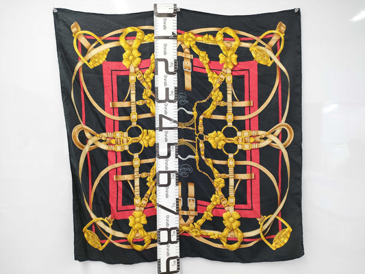 HERMES Carré 90 Crano Manege "Great Training Technique" Scarf Scarf