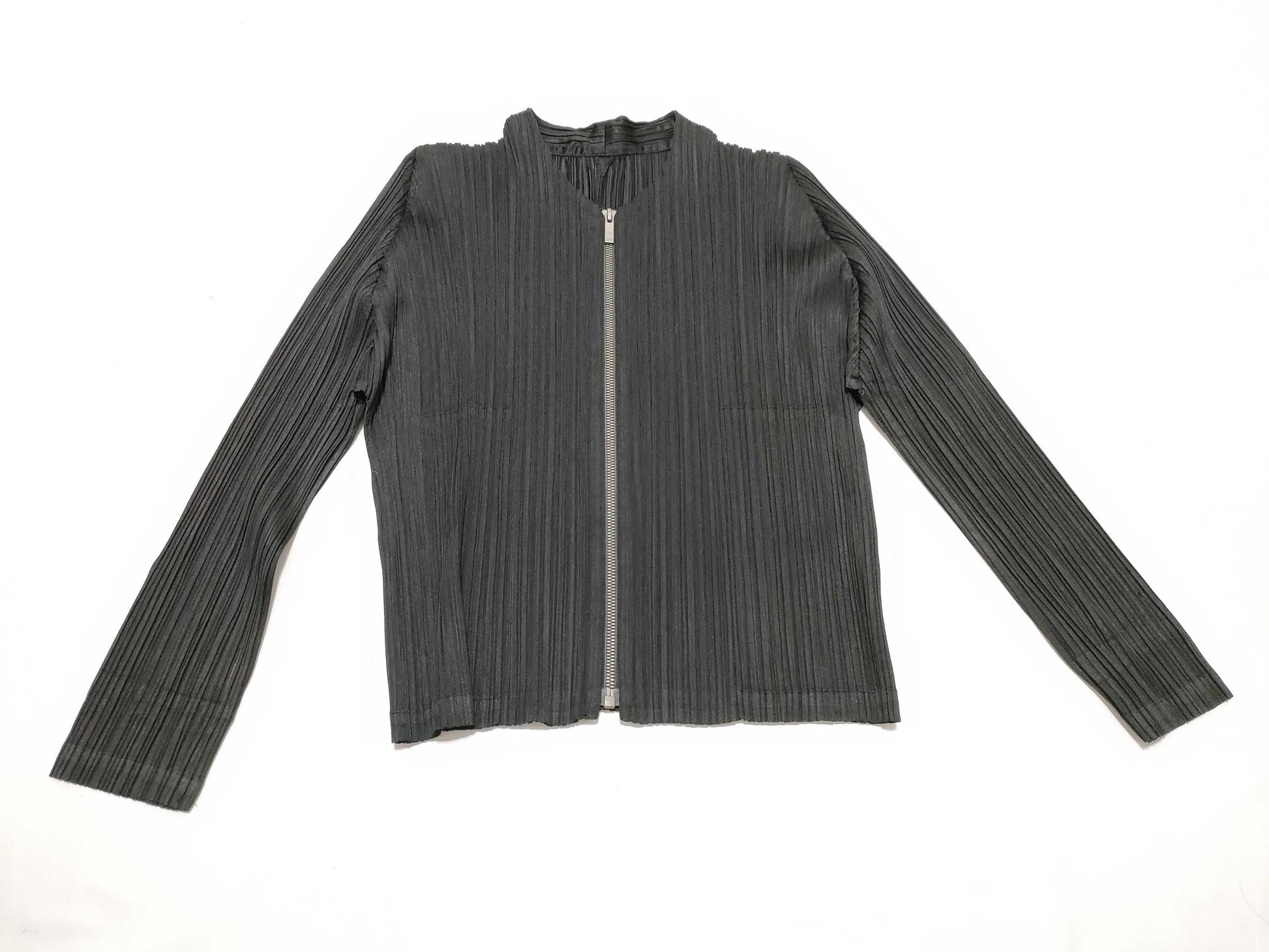 ISSEY MIYAKE Pleats Please Long Sleeve Black Jacket