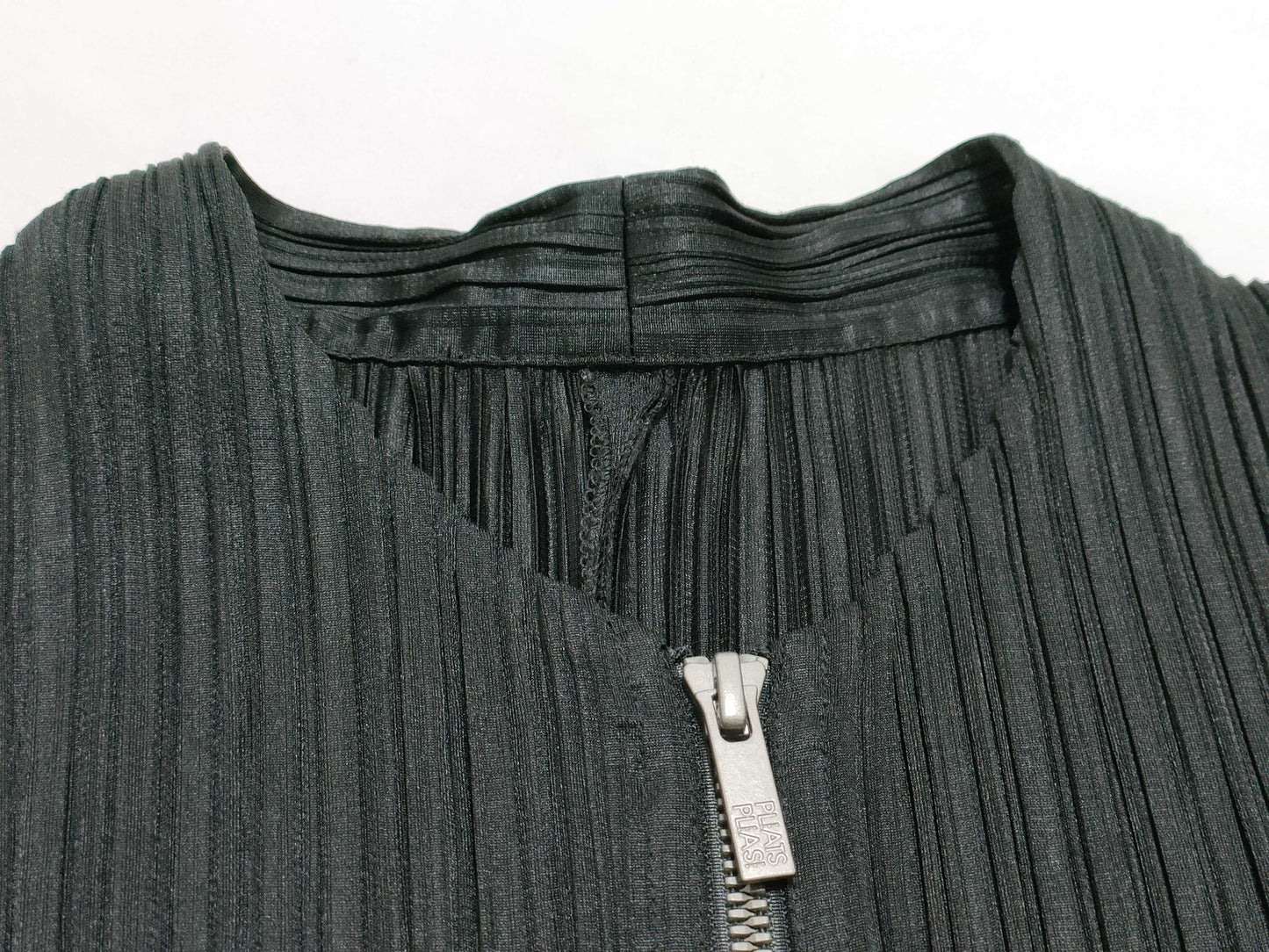 ISSEY MIYAKE Pleats Please Long Sleeve Black Jacket