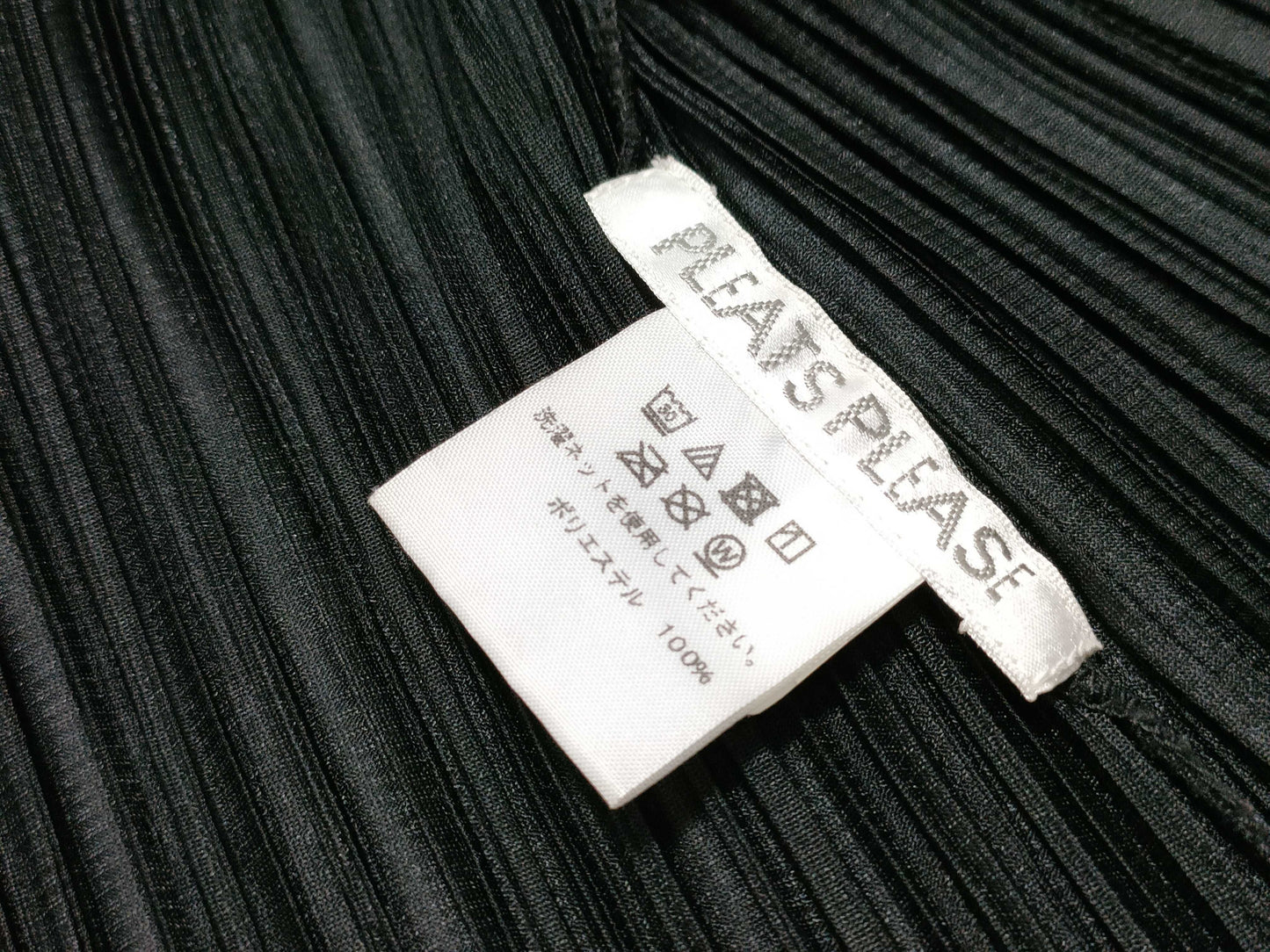 ISSEY MIYAKE Pleats Please Long Sleeve Black Jacket