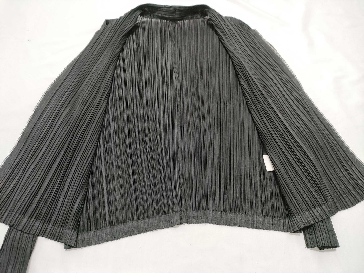 ISSEY MIYAKE Pleats Please Long Sleeve Black Jacket