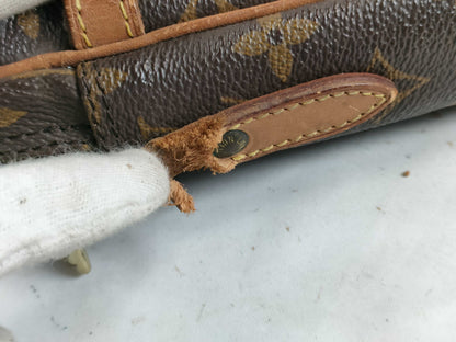 LOUIS VUITTON Monogram M45266 Danube Shoulder Bag with Torn Shoulder Strap