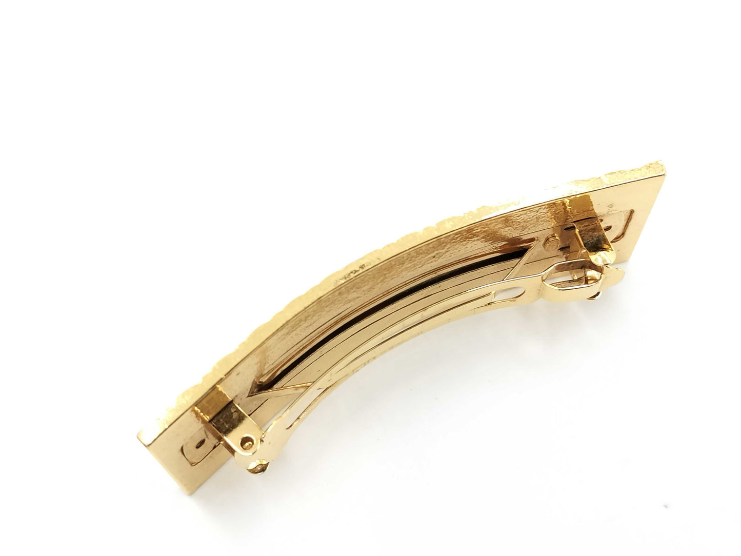 CHANEL 98 P Coco Mark Matelasse Gold Color Barrette Hair Accessory