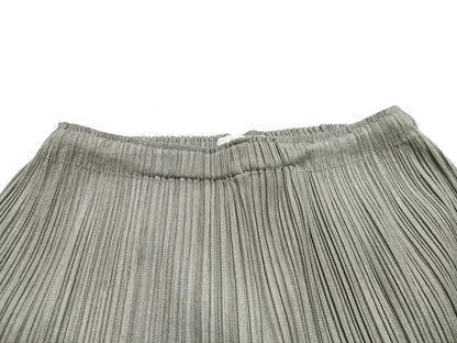 ISSEY MIYAKE Pleats Please Long Pants Khaki