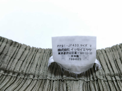ISSEY MIYAKE Pleats Please Long Pants Khaki