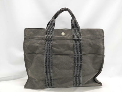 HERMES Air Line MM Tote Bag Gray with Cadena